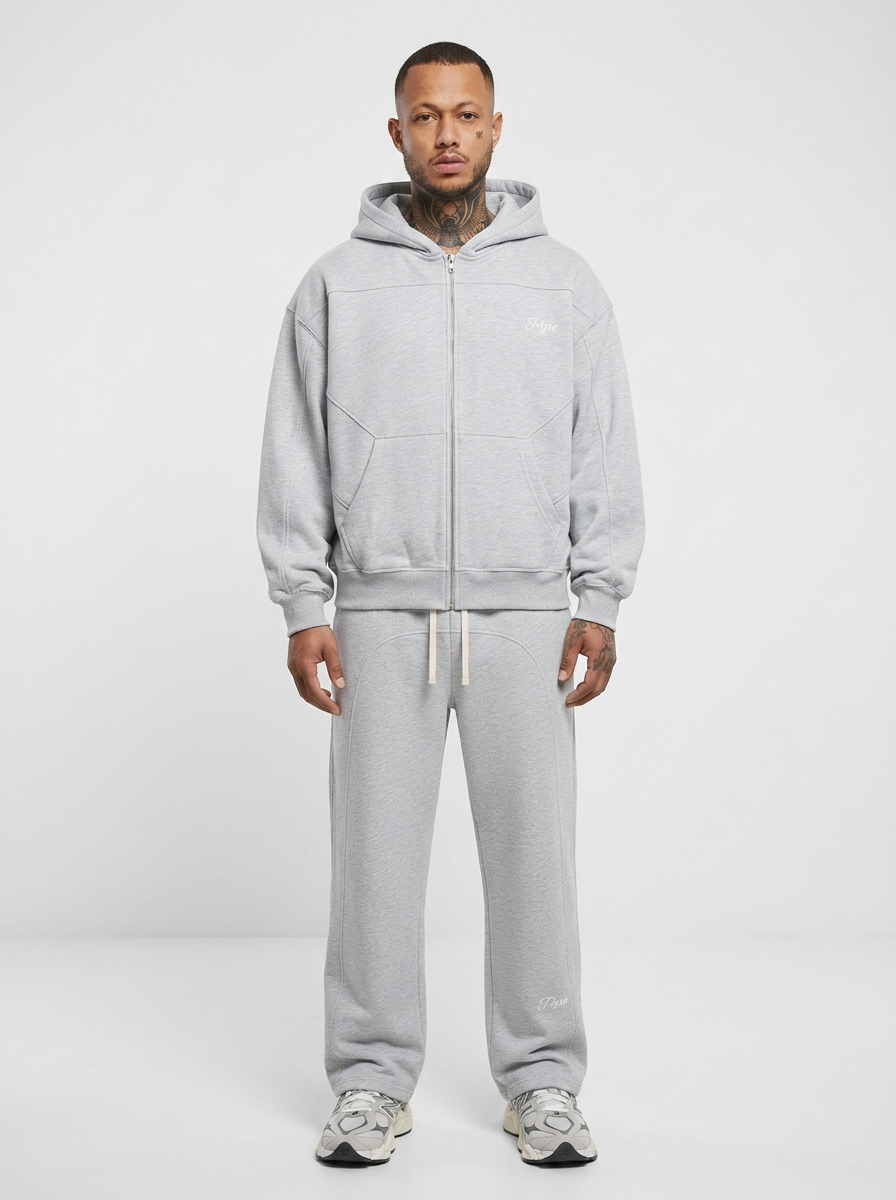 PYRO BOXY ZIP HOODIE — CROPPED FIT
