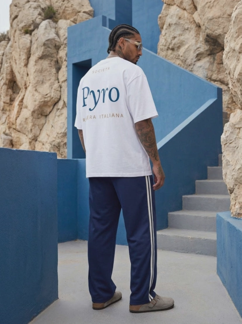 PYRO Riviera Italiana Tee am Model an der Riviera, Video