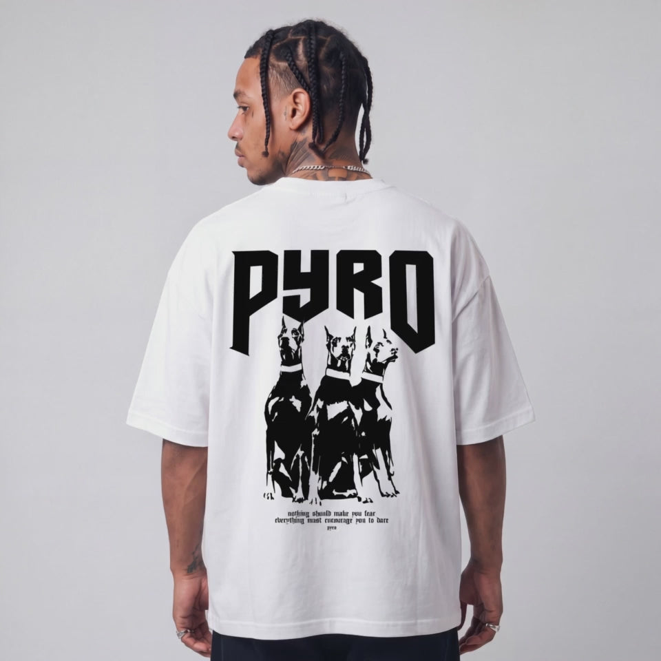 PYRO Doberman Oversize Tee – Model-Video